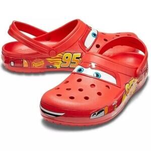 NWT CROCS Disney Pixar Lightning McQueen Adult Clog Red Cars M 8 W 10